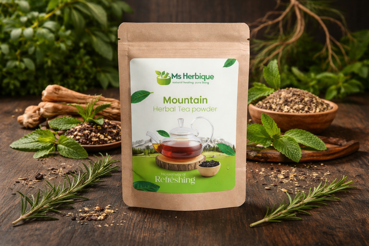 Mountain Herbal Tea Powder